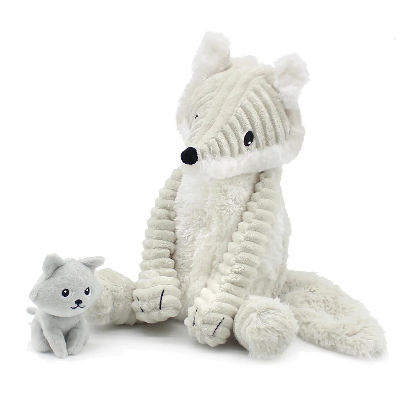 FRIMOU LE RENARD DES NAVI MAMAN ET BÉBÉ BLANC