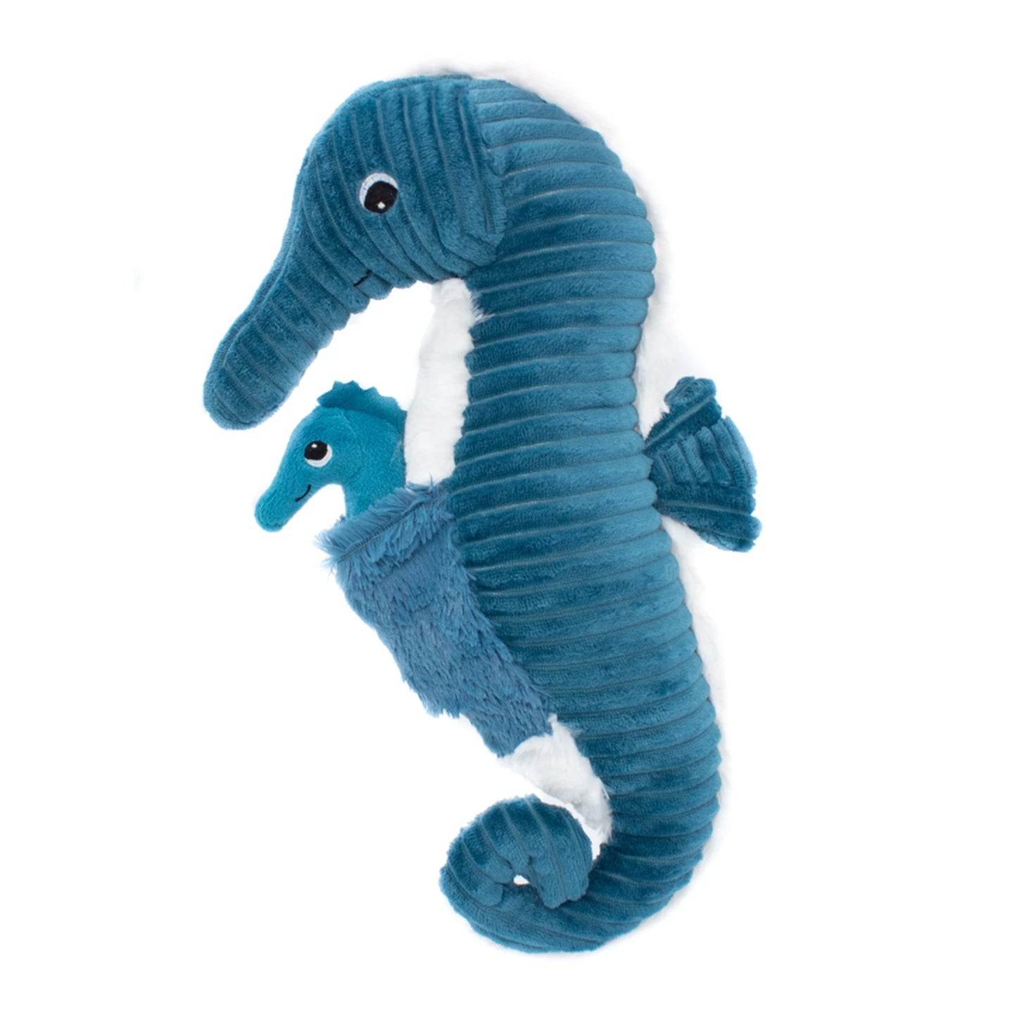 PAPADOU L'HIPPOCAMPE PAPA ET BÉBÉ BLUE