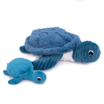 SAUVENOU LA TORTUE MAMAN ET BÉBÉ BLEU
