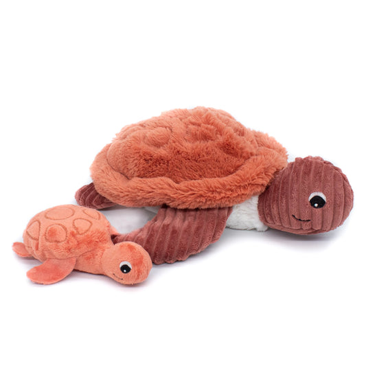 SAUVENOU TORTUE MAMAN ET BÉBÉ TERRE CUITE