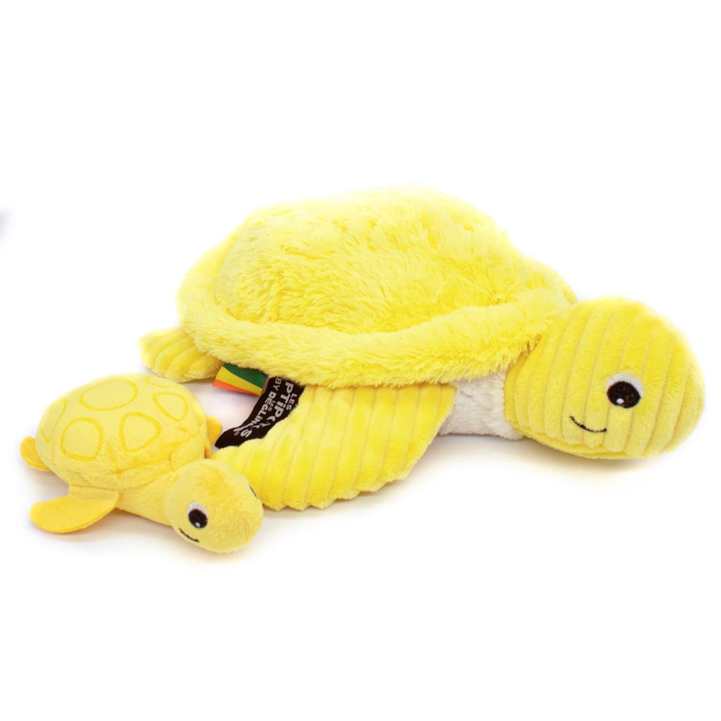 SAUVENOU LA TORTUE MAMAN ET BÉBÉ JAUNE