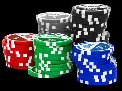 CARTAMUNDI - COPAG POKERKOFFER PREMIUM 300 CHIPS 11.5G MARKEN, 2 JEU - D/F/I/ML
