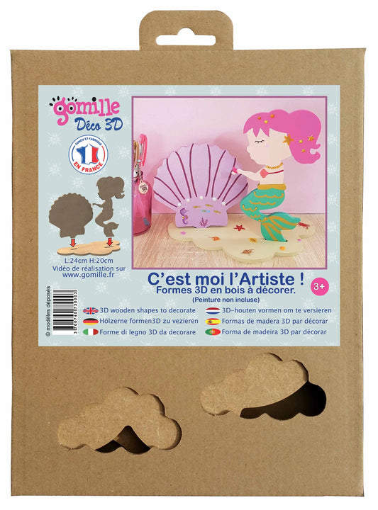 SIRÈNE / COQUILLAGES - DÉCORATION 3D