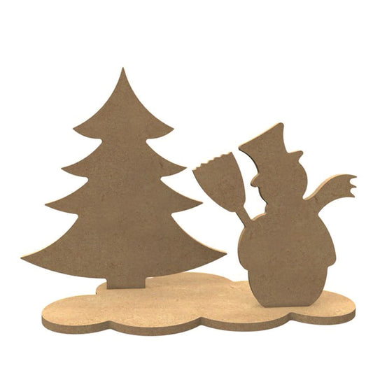 - KIT DECO 3D SAPIN / BONHOMME NEIGE -
