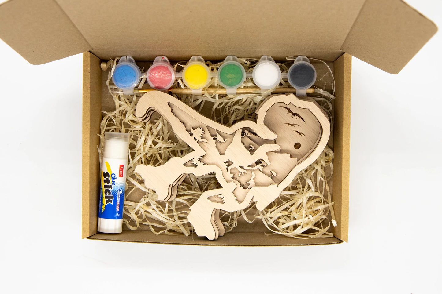 KIT EN BOIS 3D À PEINDRE T-REX