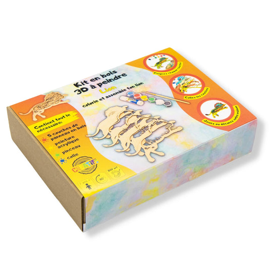 KIT 3D EN BOIS LION