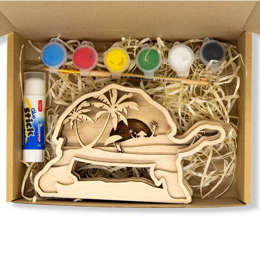KIT EN BOIS 3D À PEINDRE TORTUE
