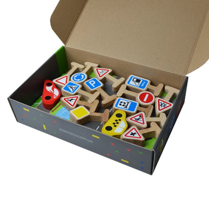 SET JEU PANNEAUX ROUTIERS 18 PIÈCES