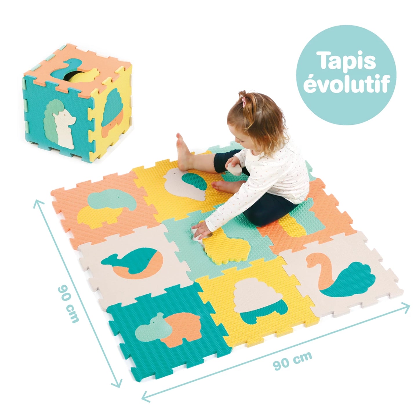 LUDI - SCHAUMSTOFFMATTE TIERE TOUCH PASTEL - F/D/D/I