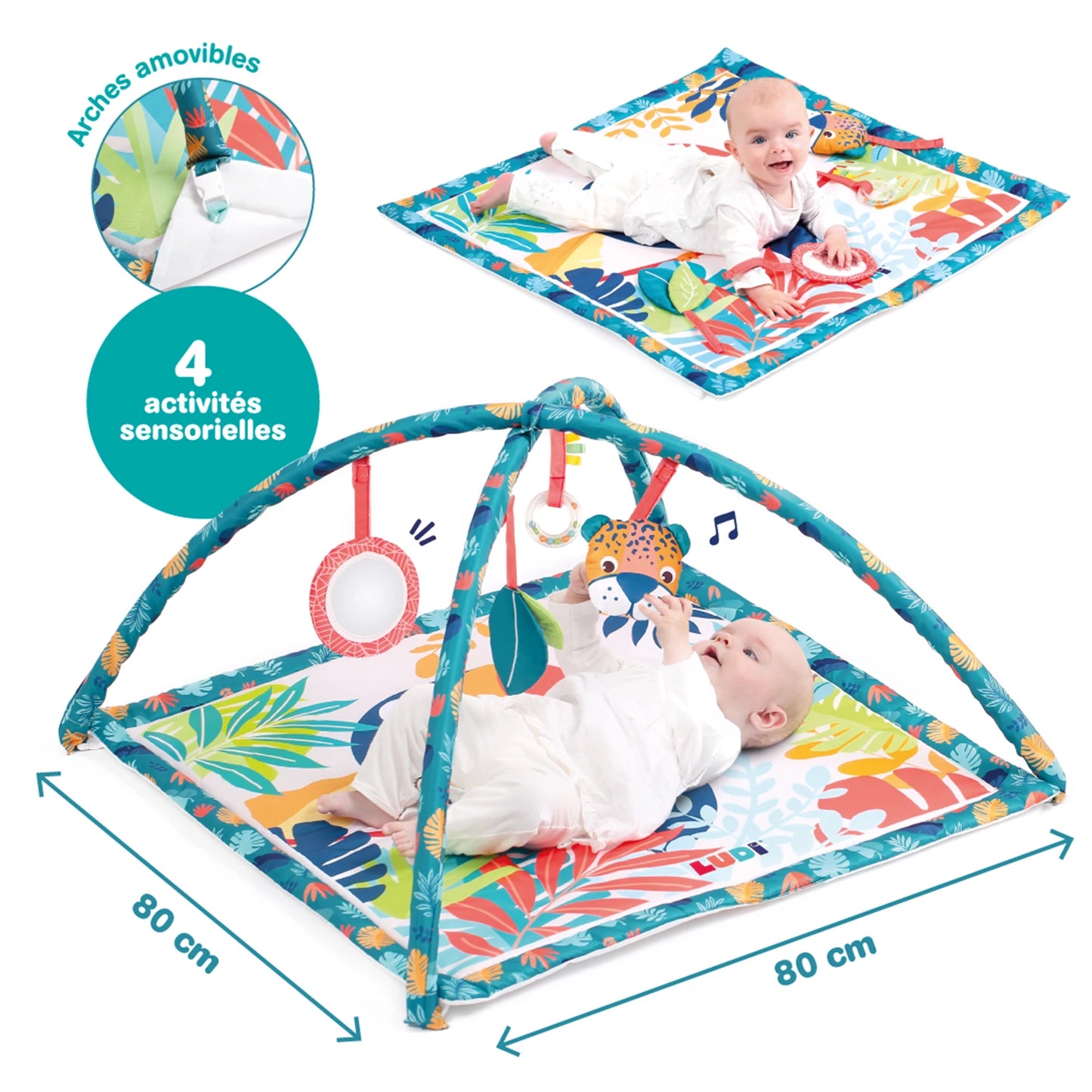 LUDI - TAPIS D'ÉVEIL TOUCAN - F/D/D/I