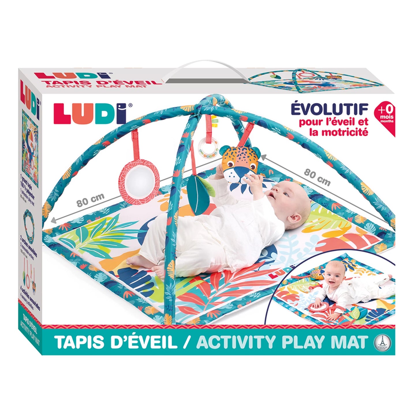 LUDI - TAPIS D'ÉVEIL TOUCAN - F/D/D/I