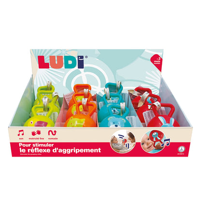 LUDI - VERSCHIEDENE RASSEL BÄLLE (DISPLAY 12 STÜCK) - F/D/D/I