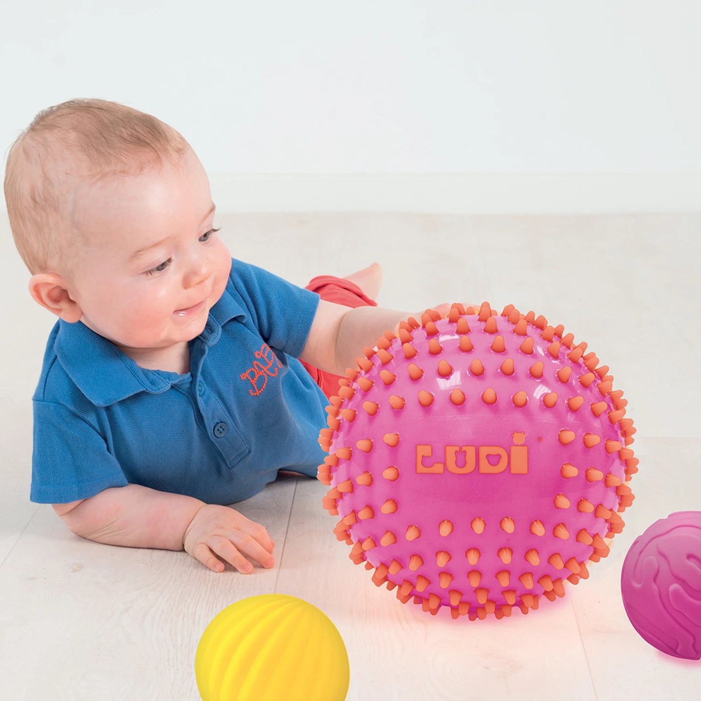 LUDI - 3 BALLES SENSORIELLES ROSES - F/D/D/I