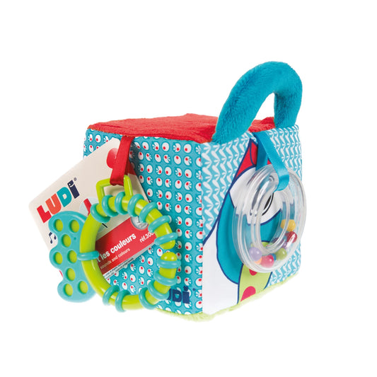 LUDI - CUBE D'EVEIL EN TISSUS - F/D/D/I