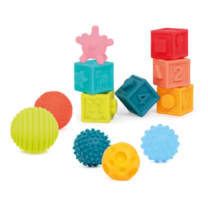 LUDI - COFFRET ÉVEIL 6 SPHÈRES + 6 CUBES - F/D/D/I