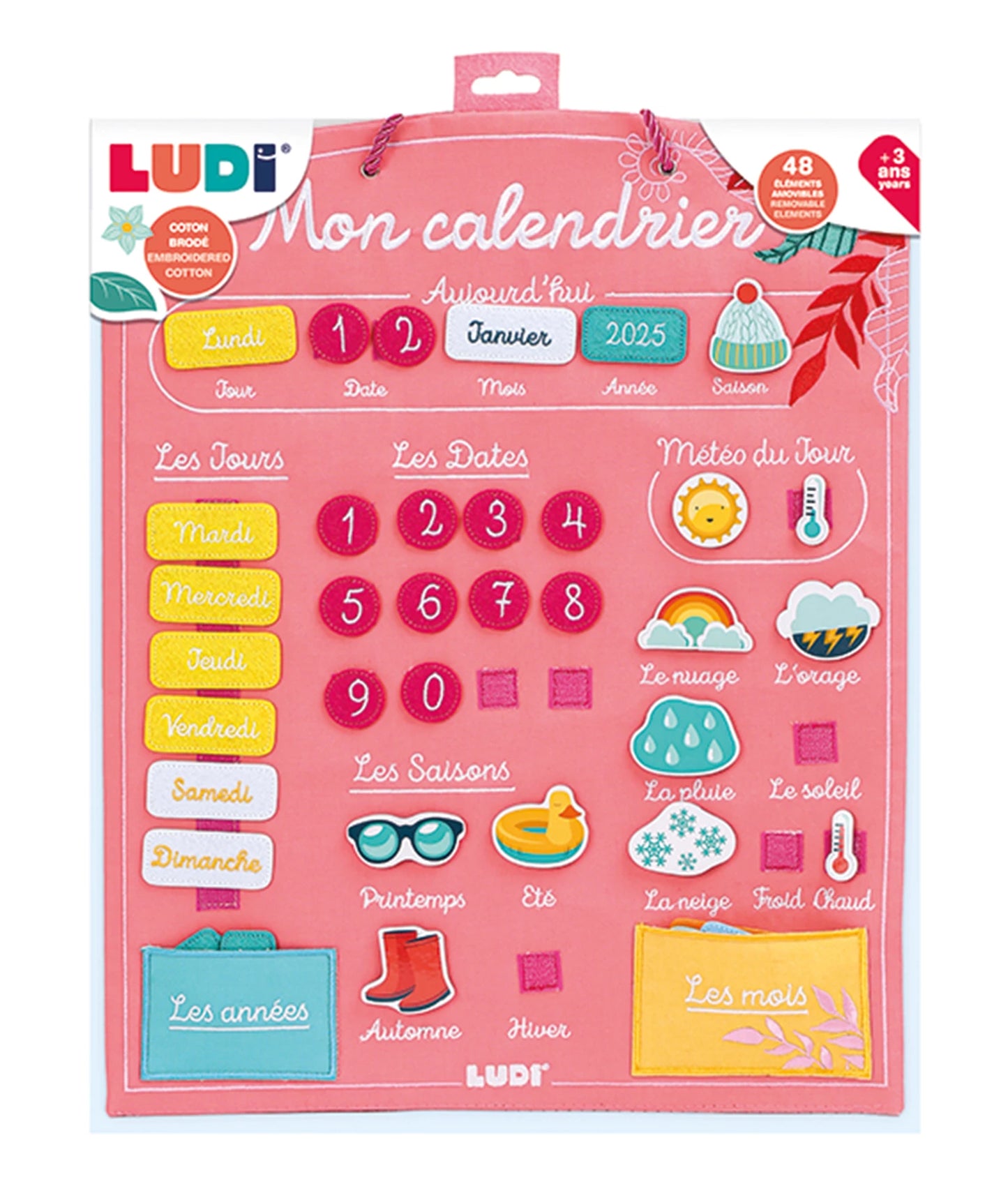 LUDI - CALENDRIER CORAIL EN TISSU (FR) - F