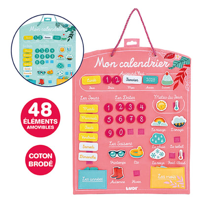 LUDI - CALENDRIER CORAIL EN TISSU (FR) - F