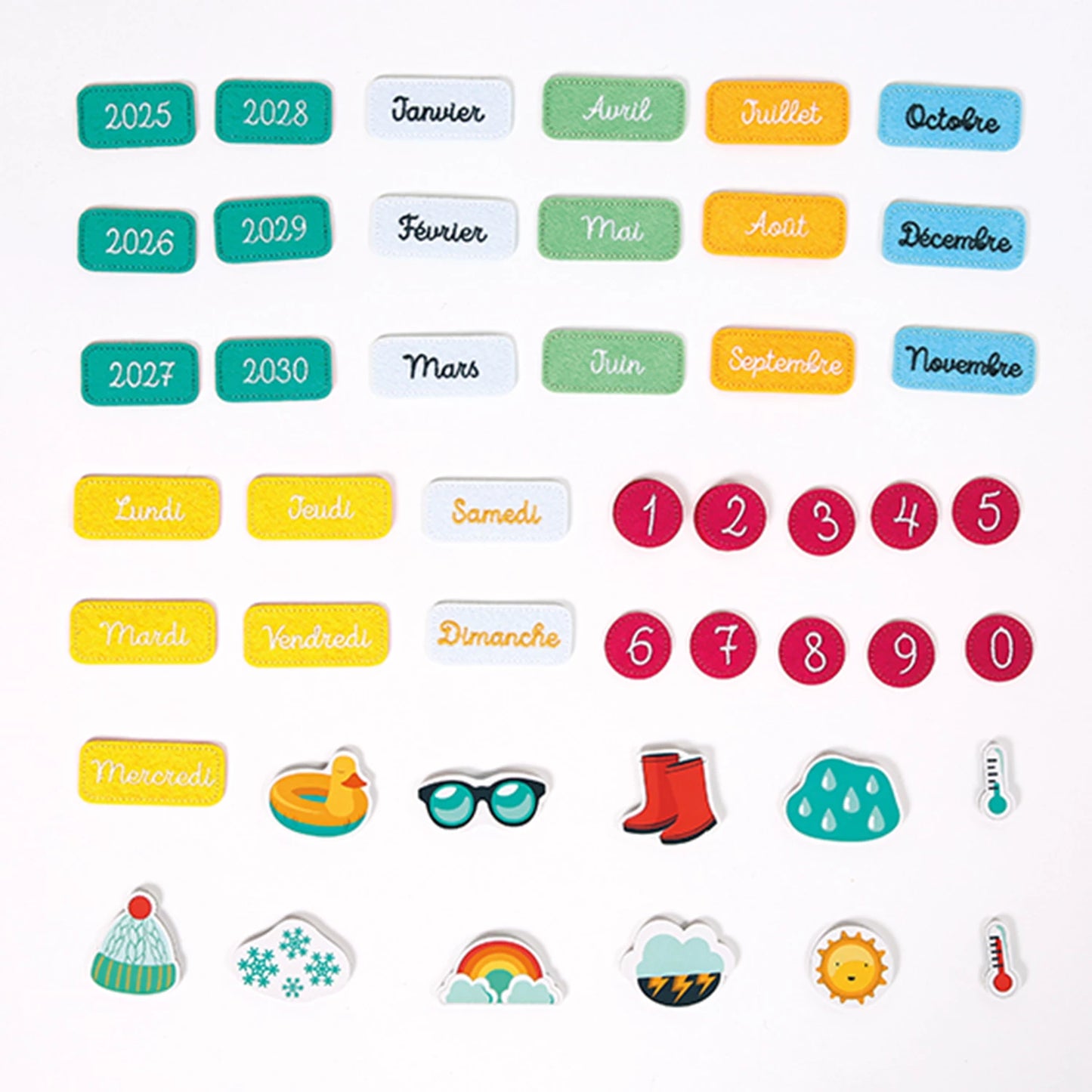 LUDI - CALENDRIER CORAIL EN TISSU (FR) - F