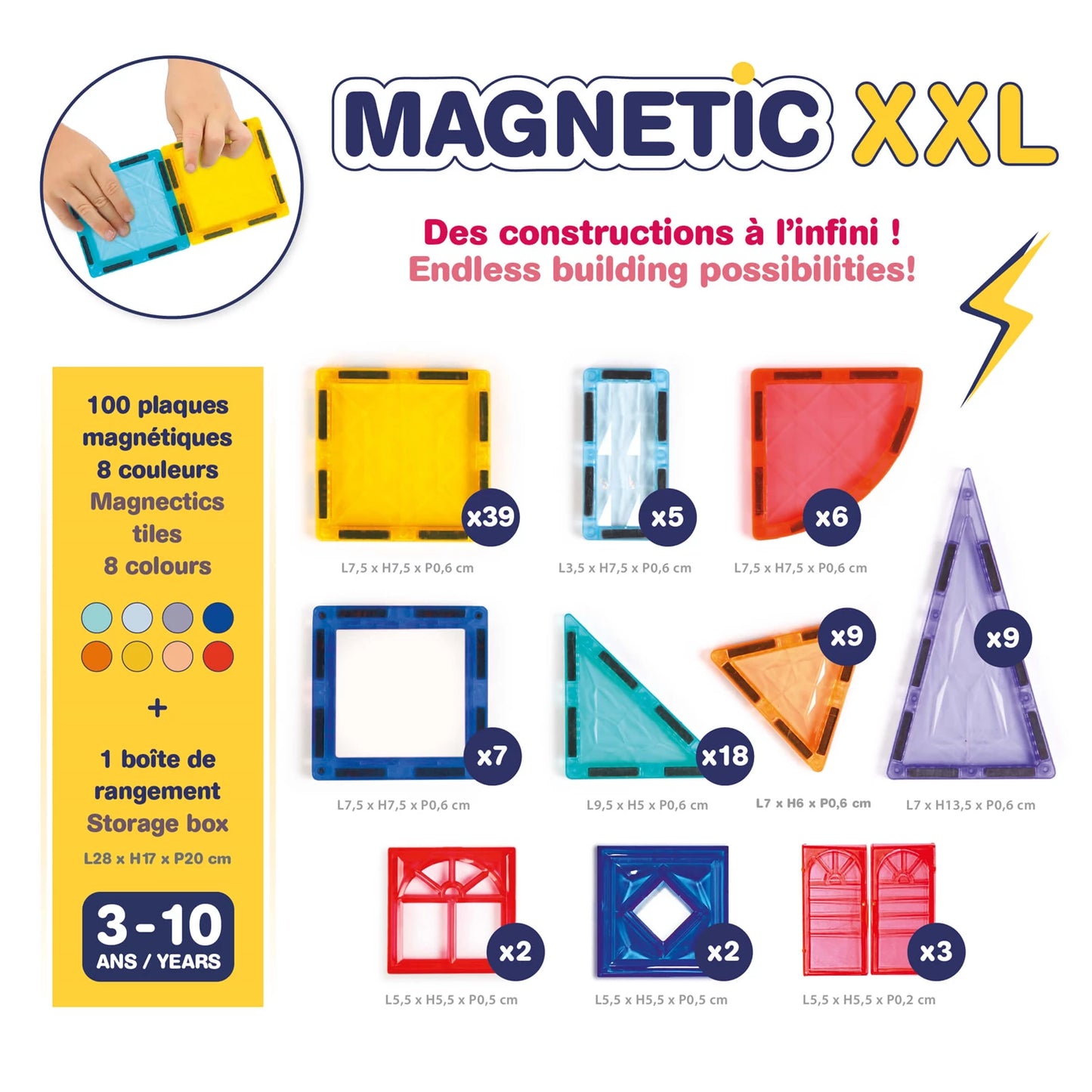 LUDI - CAFÉ MAGNÉTIQUE XXL 100 PIÈCES - F/D/D/I