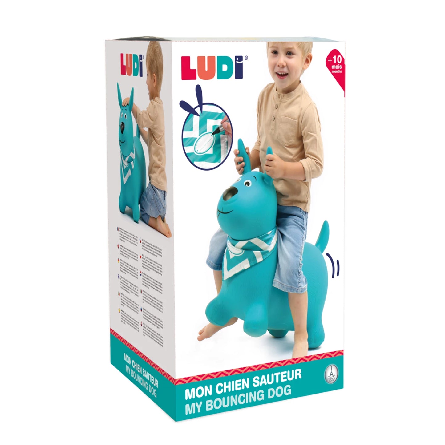 LUDI - HÜPFHUND BLAU - F/D/D/I
