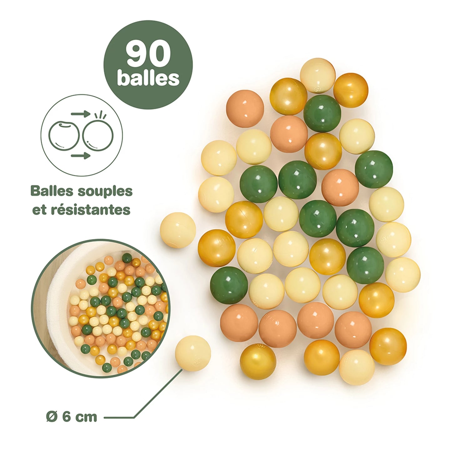 LUDI – SPIELBÄLLE KAKI – F/D/D/I