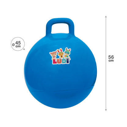 LUDI - BALLON SAUTEUR BLEAH 45CM - F/D/D/I