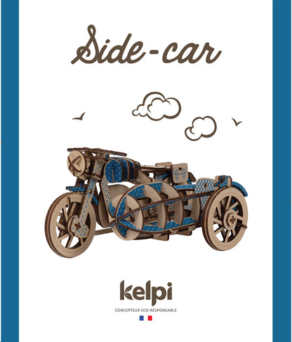 SIDE-CAR BLEU (FR-EN-ES-IT-DK-NL)