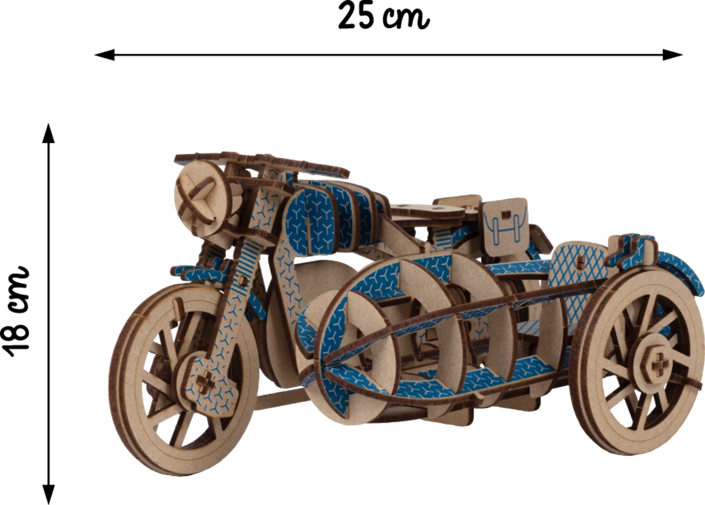 SIDE-CAR BLEU (FR-EN-ES-IT-DK-NL)