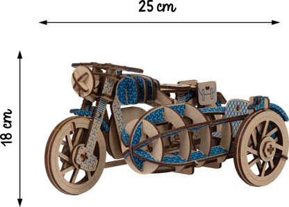 SIDE-CAR BLEU (FR-EN-ES-IT-DK-NL)