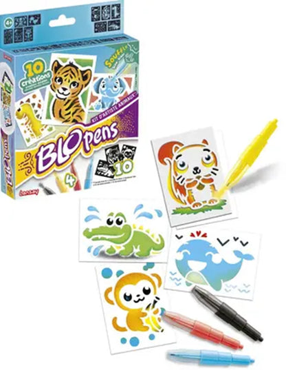 LANSAY - SPRAY-STIFT-SET BLOPENS TIER-KÜNSTLER-KIT (FR-EN-NL-DE-ES-IT) - F/D/I