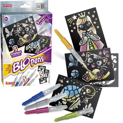 LANSAY - SPRAY BLOPENS STIFTESET METALLIC (FR-EN-NL-DE-ES-IT) - F/D/I