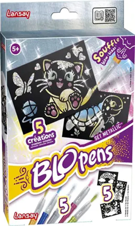 LANSAY - SET PENNE SPRAY BLOPENS METALLIZZATO (FR-EN-NL-DE-ES-IT) - F/D/I