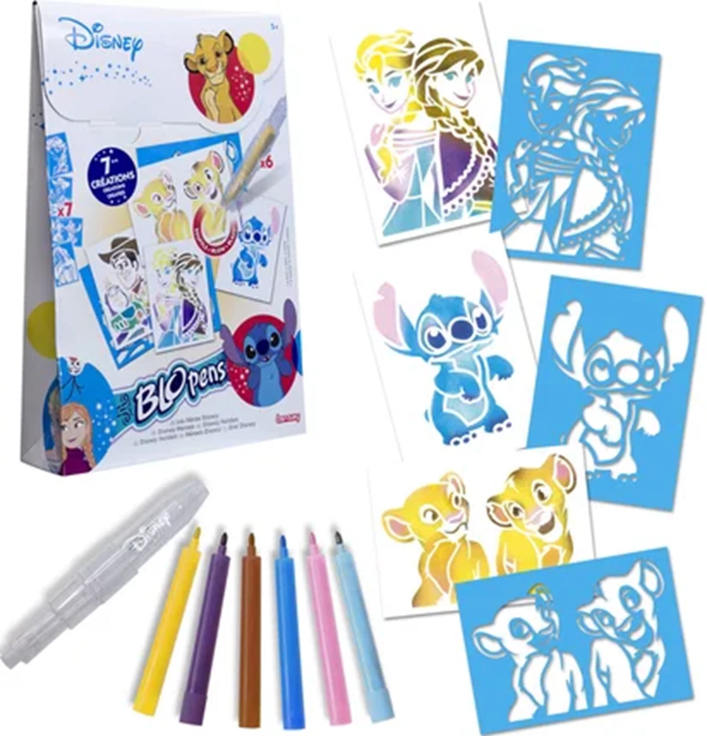 LANSAY - SPRAY-STIFT-SET BLOPENS DISNEY HEROES (FR-EN-NL-DE-ES-IT) - F/D/I
