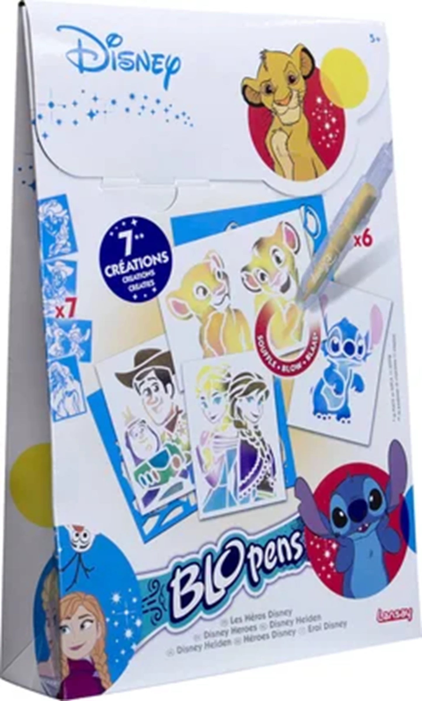 LANSAY - SPRAY-STIFT-SET BLOPENS DISNEY HEROES (FR-EN-NL-DE-ES-IT) - F/D/I