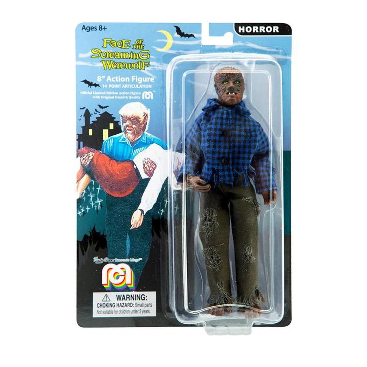 FIG. ARTICOLO DA 20 CM IL VOLTO DEL LUPO MANNARO CHE URLA (FR-E)