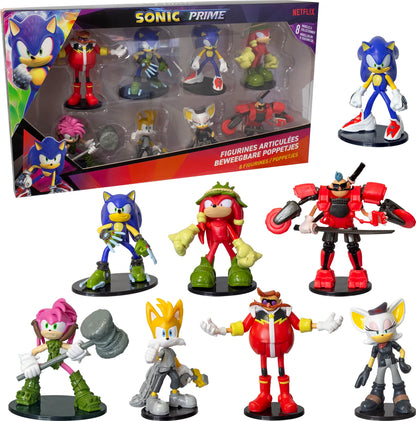 SONIC – 8 FIG. ARTIKEL 7,5 CM (SORT.)