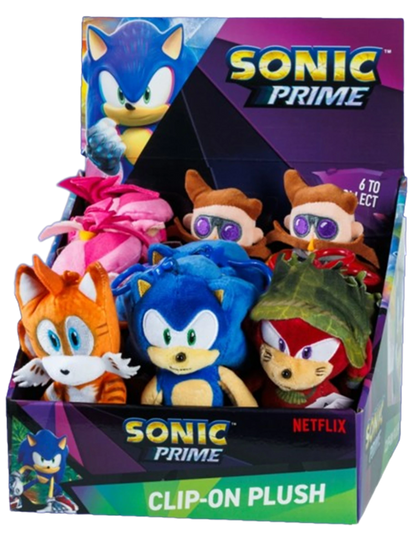 SONIC - PELUCHE CLIP ON (ASS.)