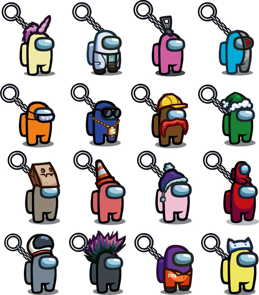 AMONG US - 1 PORTE-CLÉS 4,5CM (ASSORTIS)
