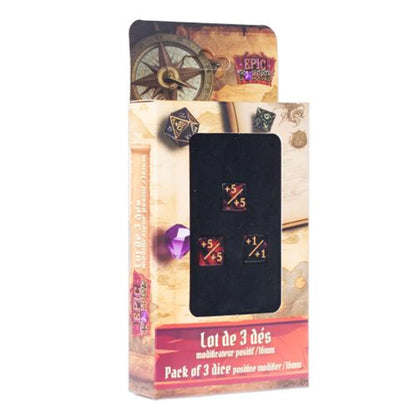 LOTTO 3 DI MODIFICATEUR POSITIF 16MM ROUGE ET NOIR (ML)