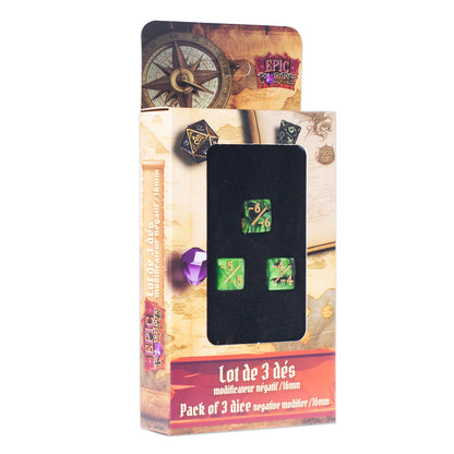 LOTTO 3 DI MODIFICATEUR NEGATIF 16MM VERT ET NOIR (ML)