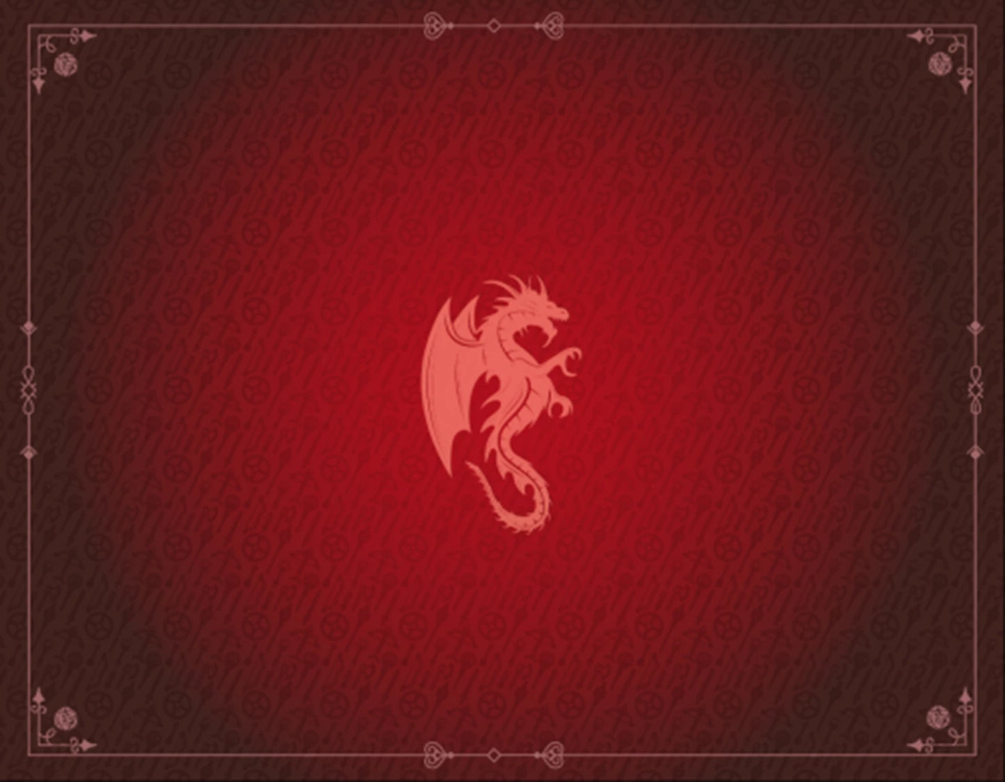 TAPIS DE JEU NÉOPRÈNE 90X70CM DRAGON ROUGE GRENAT (ML)