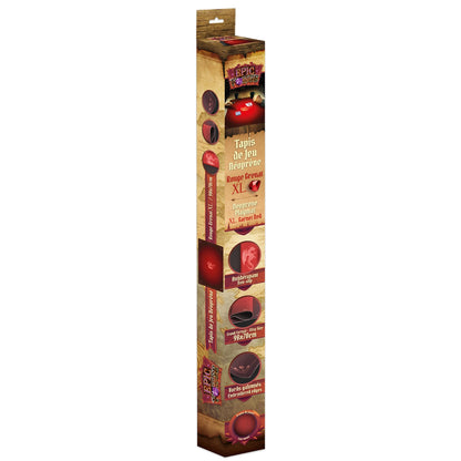 TAPIS DE JEU NÉOPRÈNE 90X70CM DRAGON ROUGE GRENAT (ML)