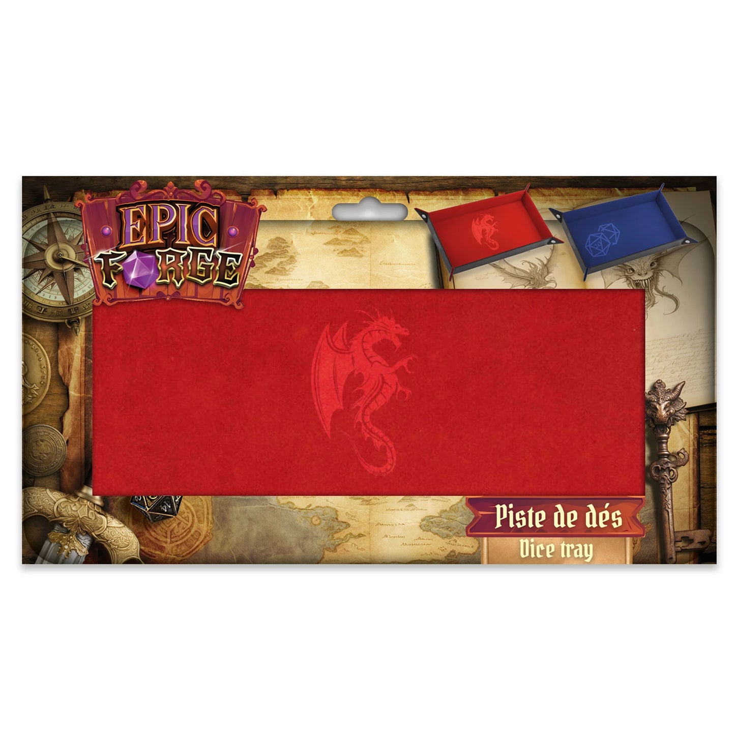 COULOIR DEL DRAGON ROUGE CUIR E VELLUTO 20X40CM (ML)