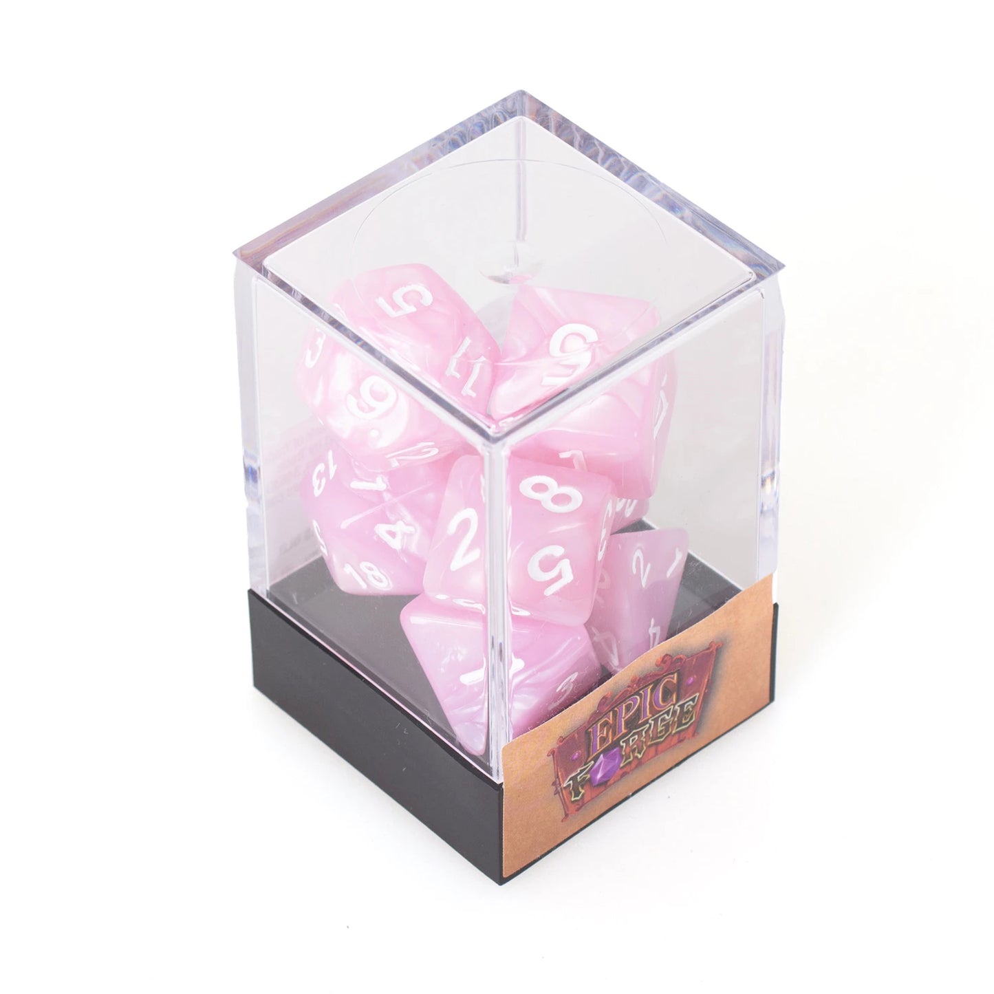 LOT DE 7 DE NACRE ROSE MULTIFORME (ML)
