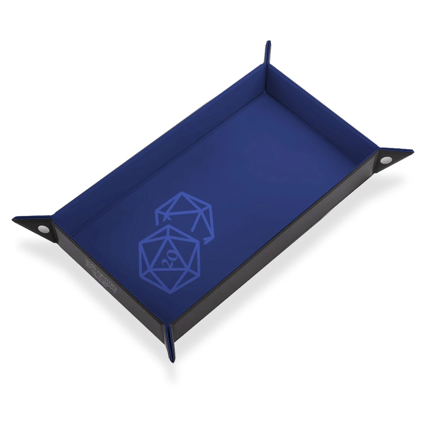 COULOIR DE DES DE 20 BLEU CUIR ET VELOURS 20X40CM (ML)