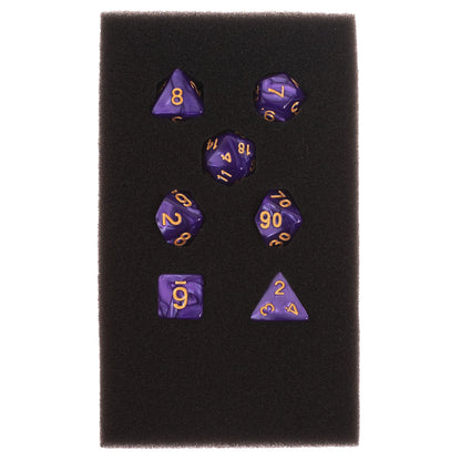 LOTTO 7 DEL MULTIFORMATO VIOLA NACRE ET CHIFFRE DORE (ML)