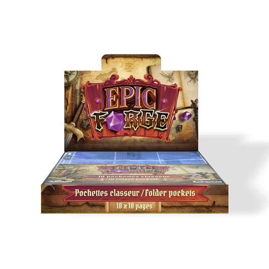 EPIC FORGE - PRÉSENTOIR AVEC 10 PAQUETS DE 10 FEUILLES DE CLASSEMENT CARTES POUR C - ML