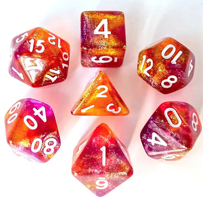 LOS 7 HARZKASTEN VIOLETT UND ORANGE PAILLETTEN (ML)