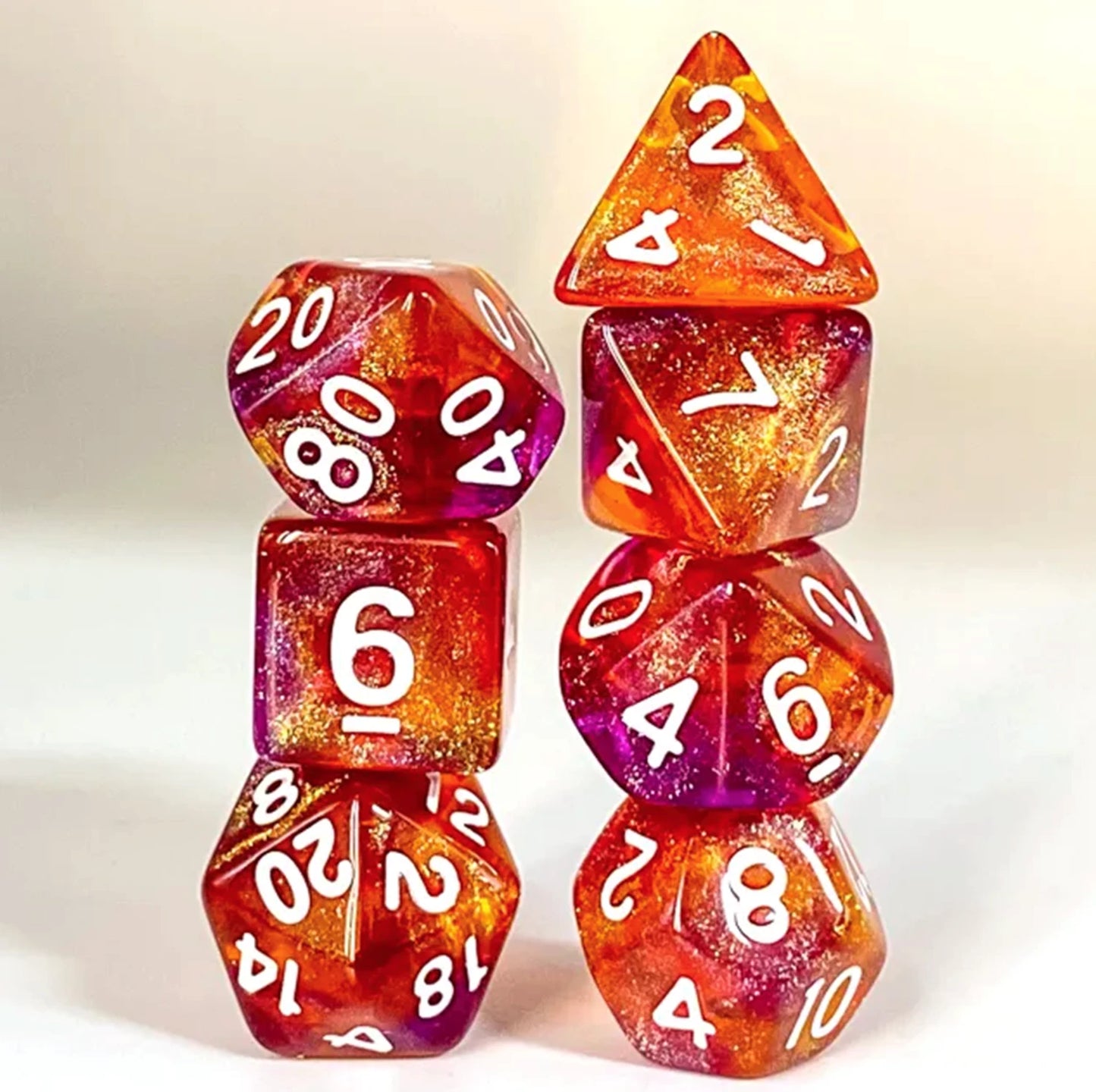LOS 7 HARZKASTEN VIOLETT UND ORANGE PAILLETTEN (ML)