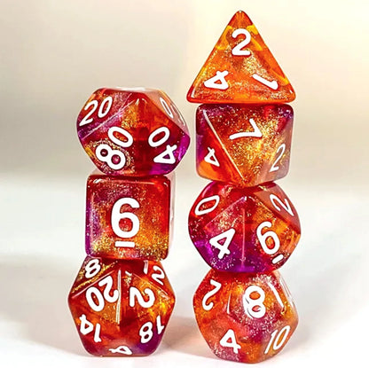 LOS 7 HARZKASTEN VIOLETT UND ORANGE PAILLETTEN (ML)
